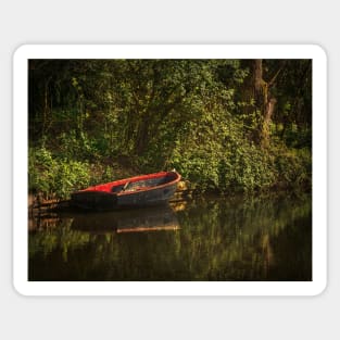 Dinghy On The Oxford Canal Sticker